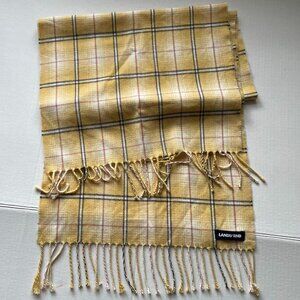 Lands End plaid scarf